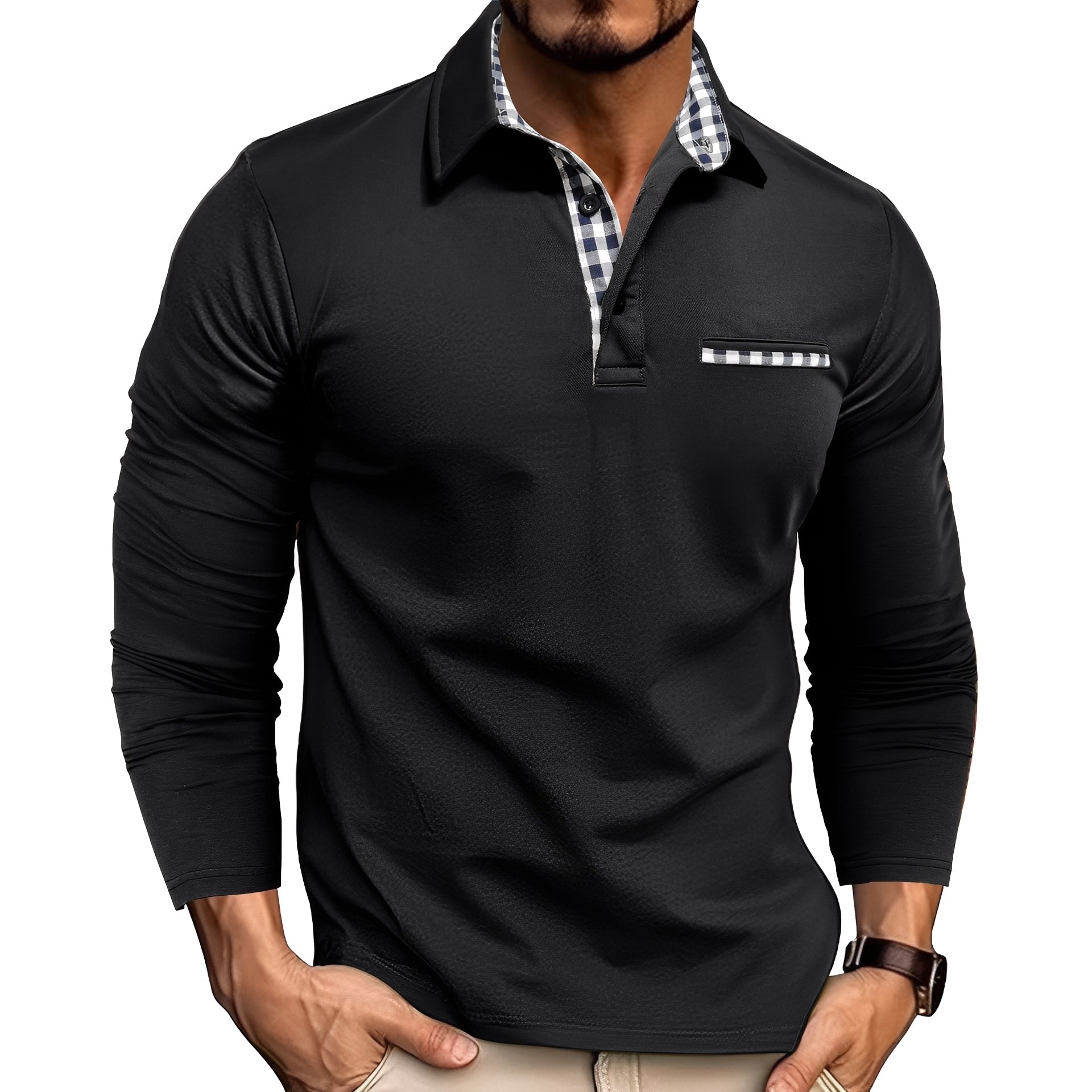 Rupert - Stylish Men's Long Sleeve Polo