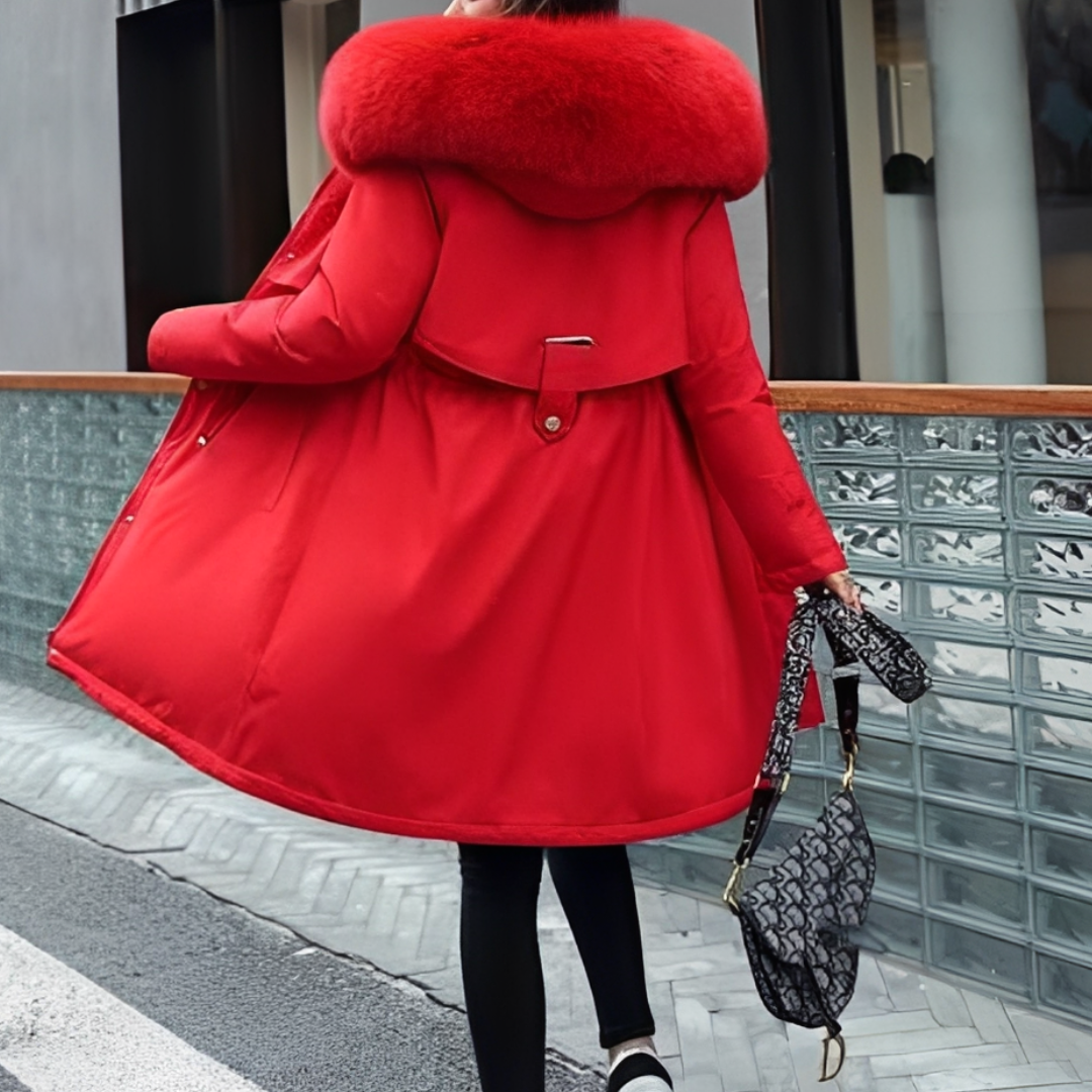 Evangie - Warm and elegant hooded coat