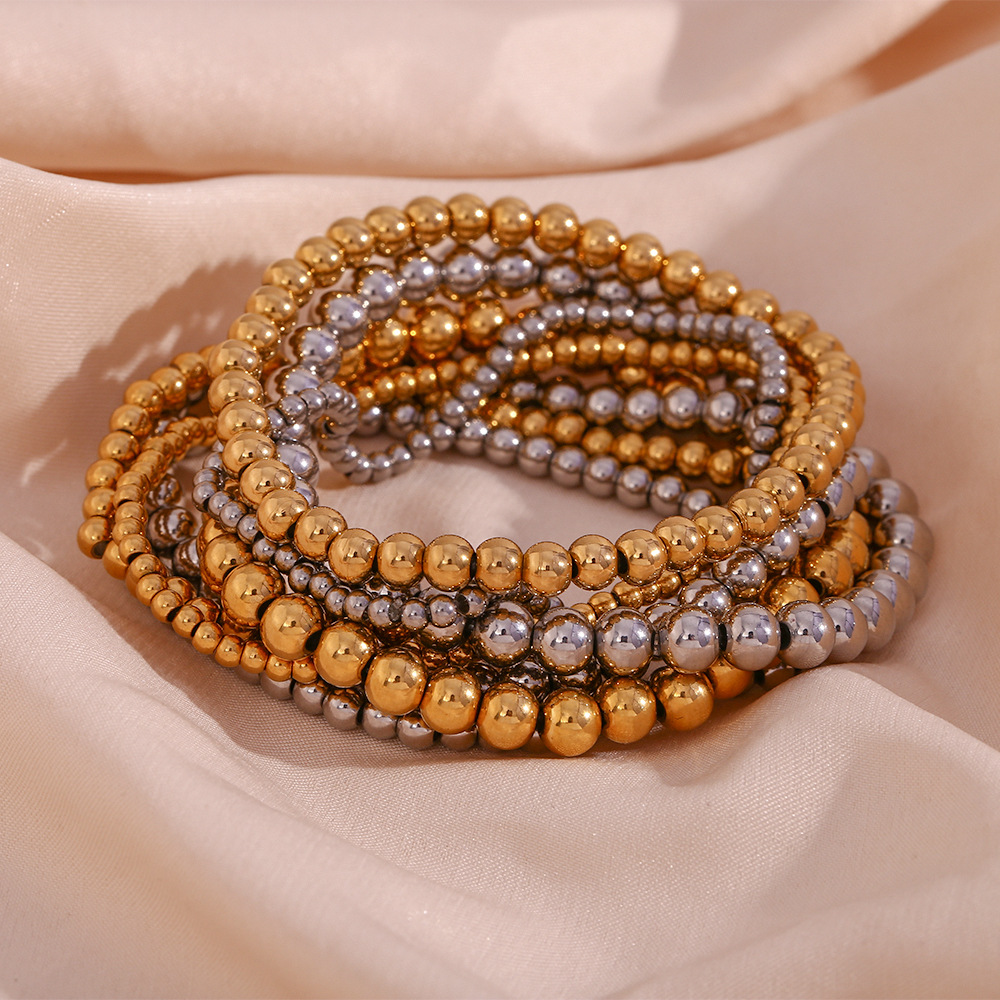 Create - Stackable Metallic Gold Bracelet (4mm)