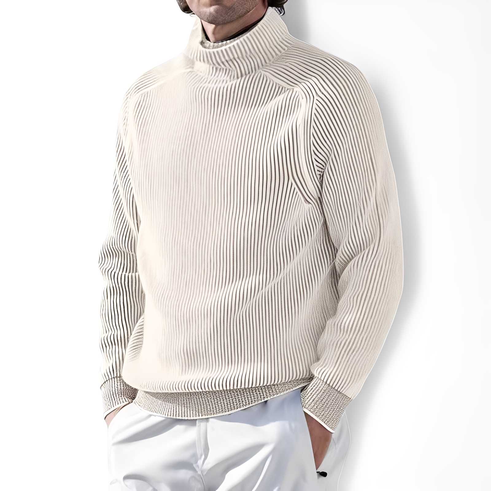 Jarrett - Sweater with Stand-up Collar
