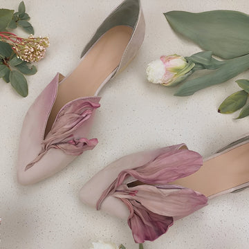 Jennifer - Stylish women's flat shoes with a floral pattern