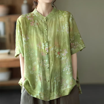 Alana - Women's fashionable blouse with mid-length sleeves