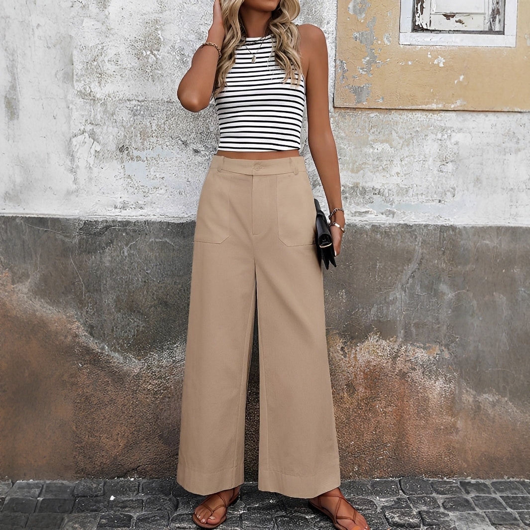 Sofia - High-Waisted Relaxed Pants