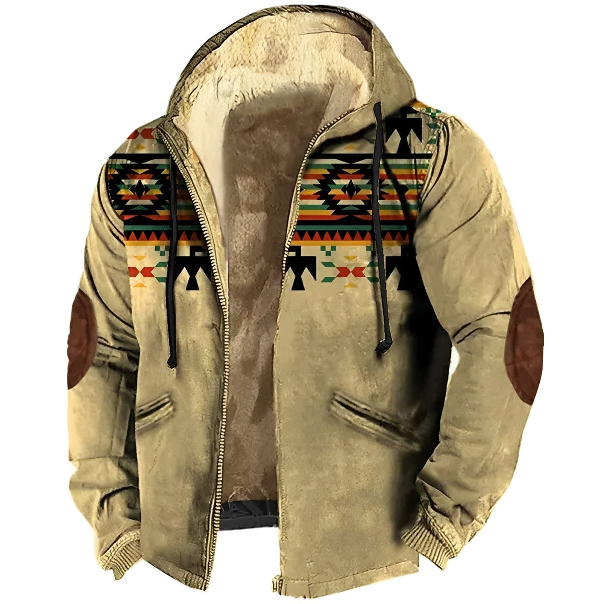 Edwin - Trendy Hoodie with Cultural Design for Men