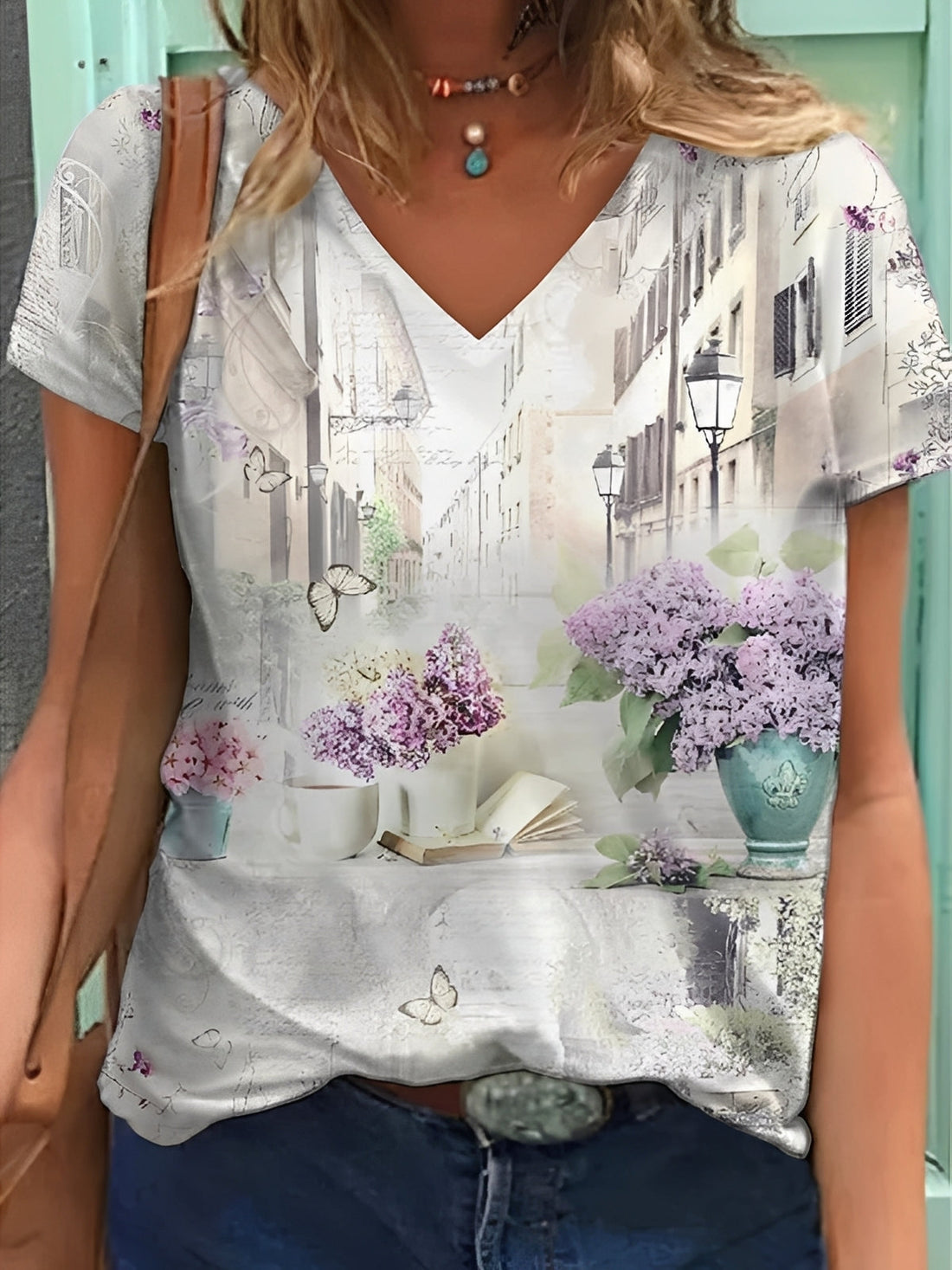 Niki - Stylish floral print top for women