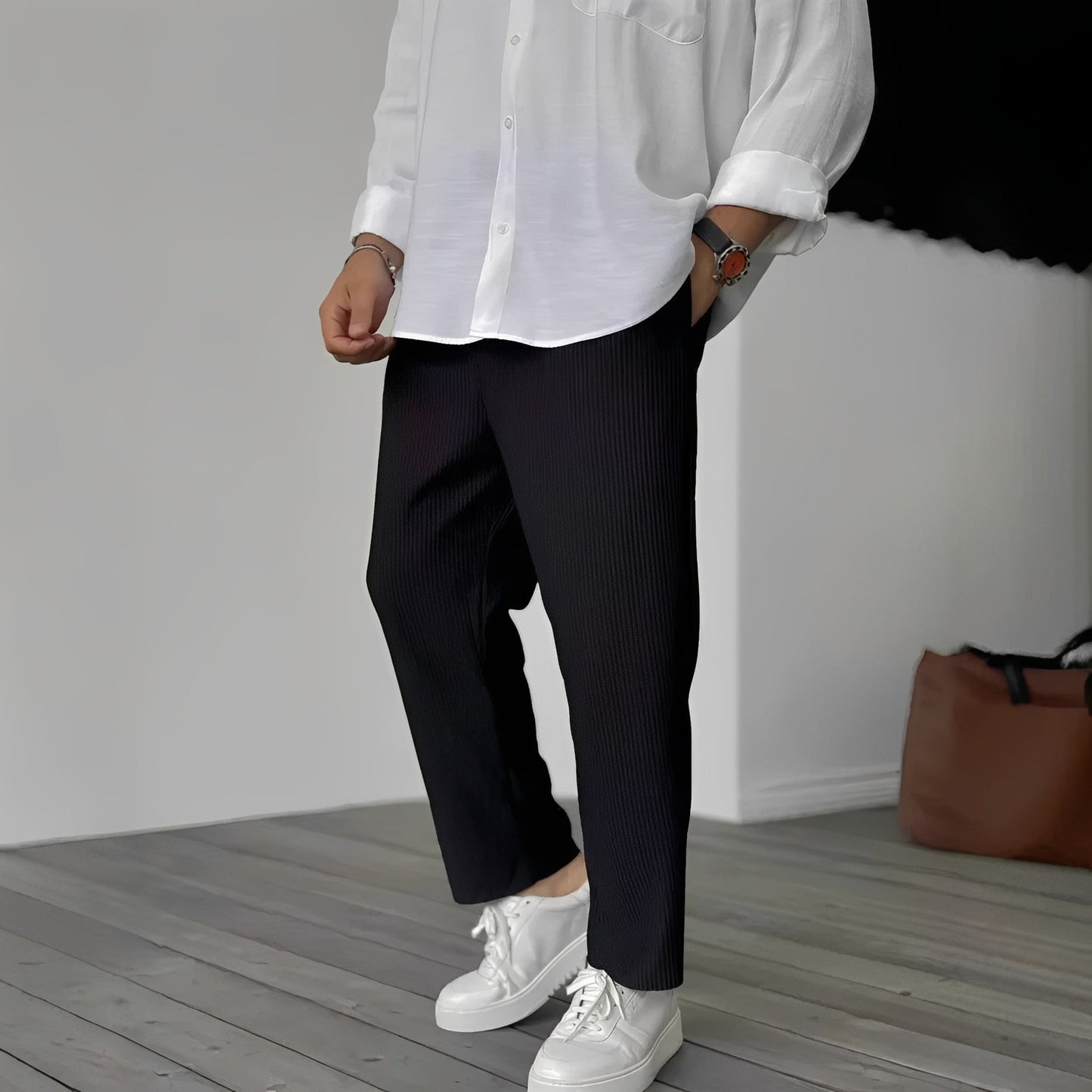 Tristan - Casual Straight Cut Loose Pants for Men