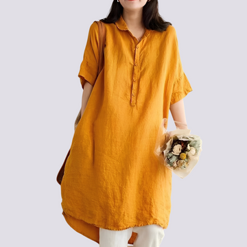Deborah - Casual, loose-fitting shirt dress for women