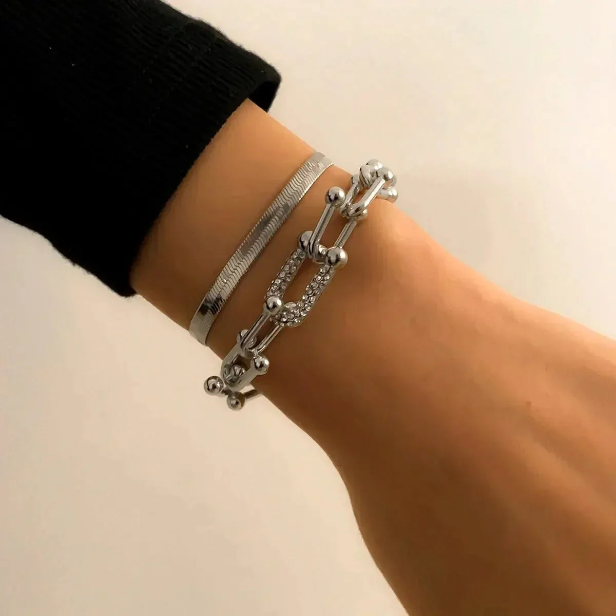 Maelys – Set of Bracelets Chain & Snake