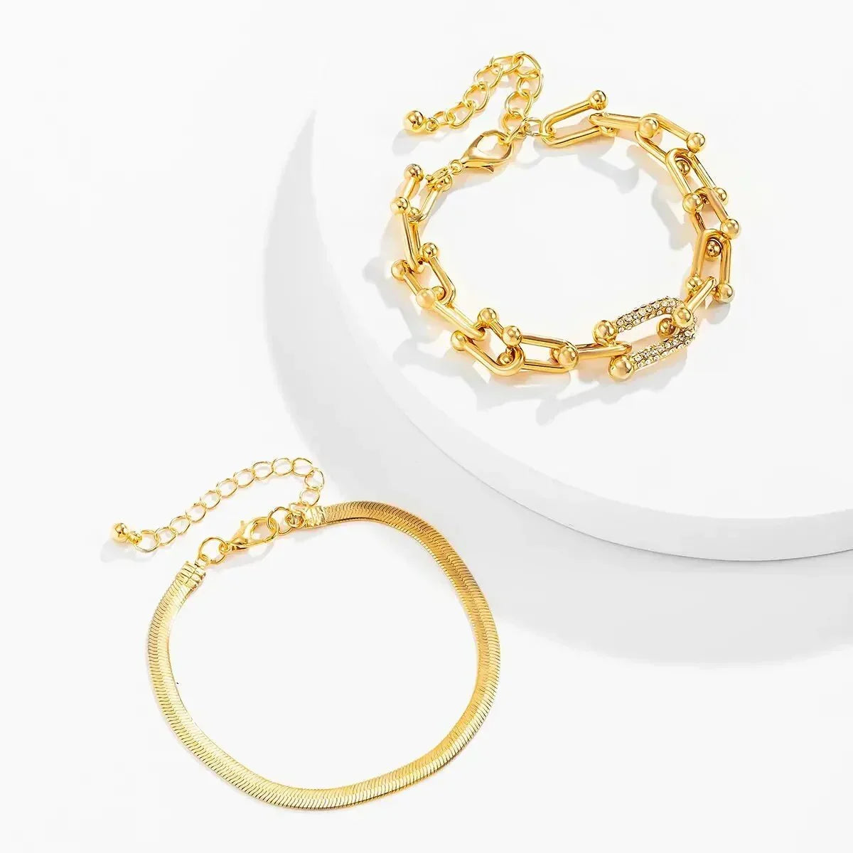 Maelys – Set of Bracelets Chain & Snake