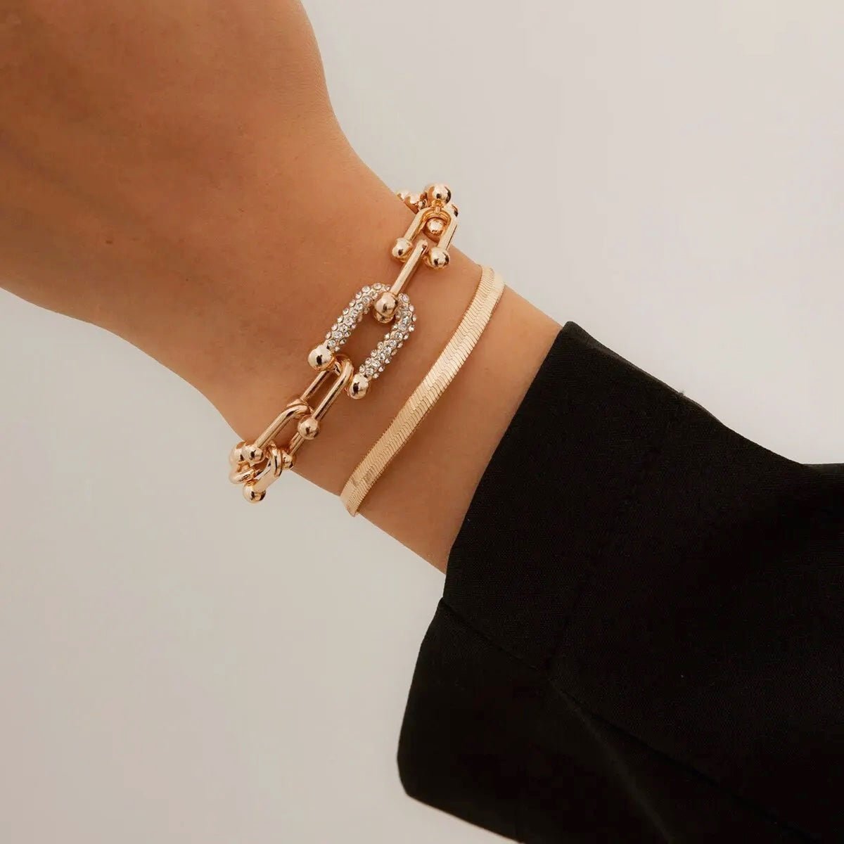 Maelys – Set of Bracelets Chain & Snake