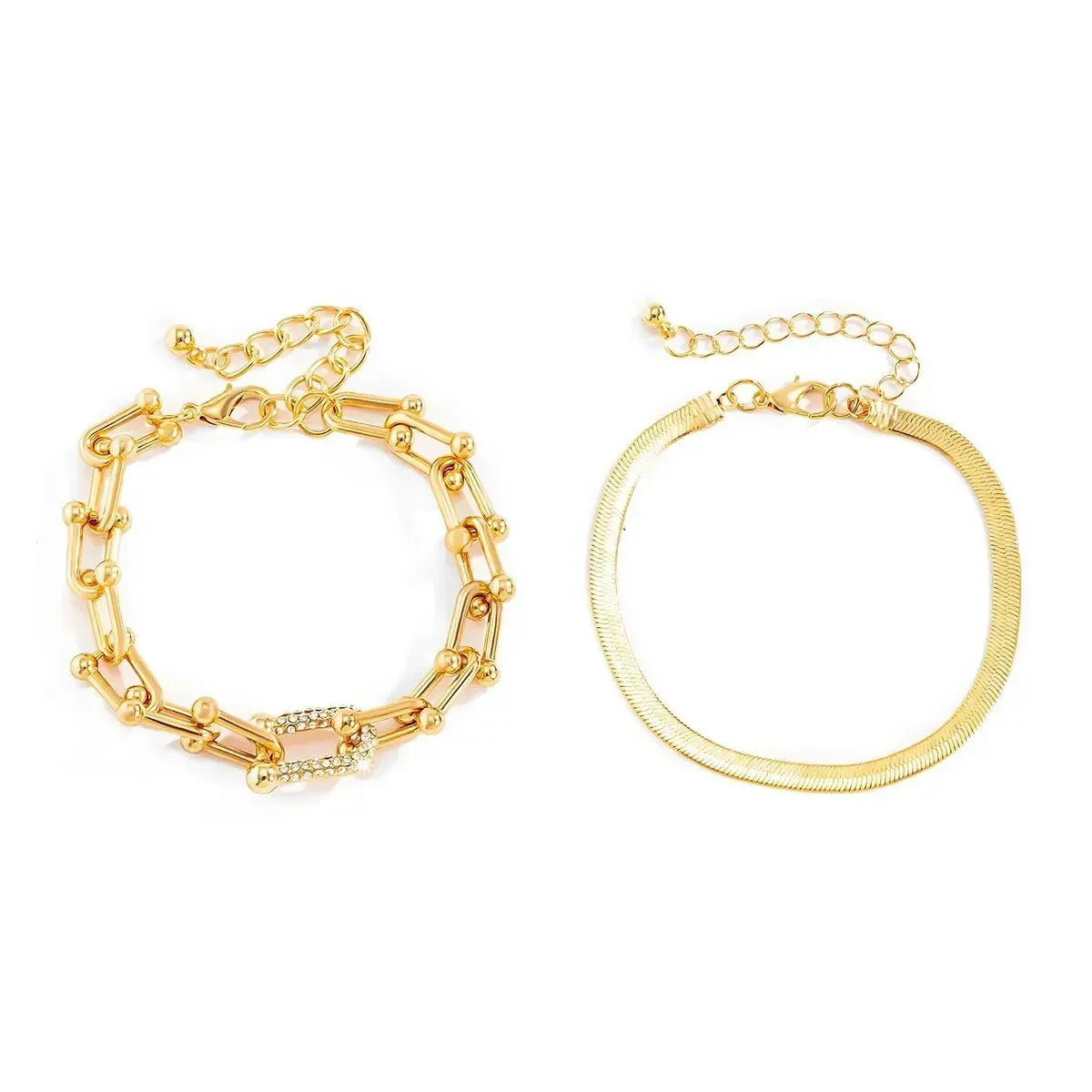 Maelys – Set of Bracelets Chain & Snake