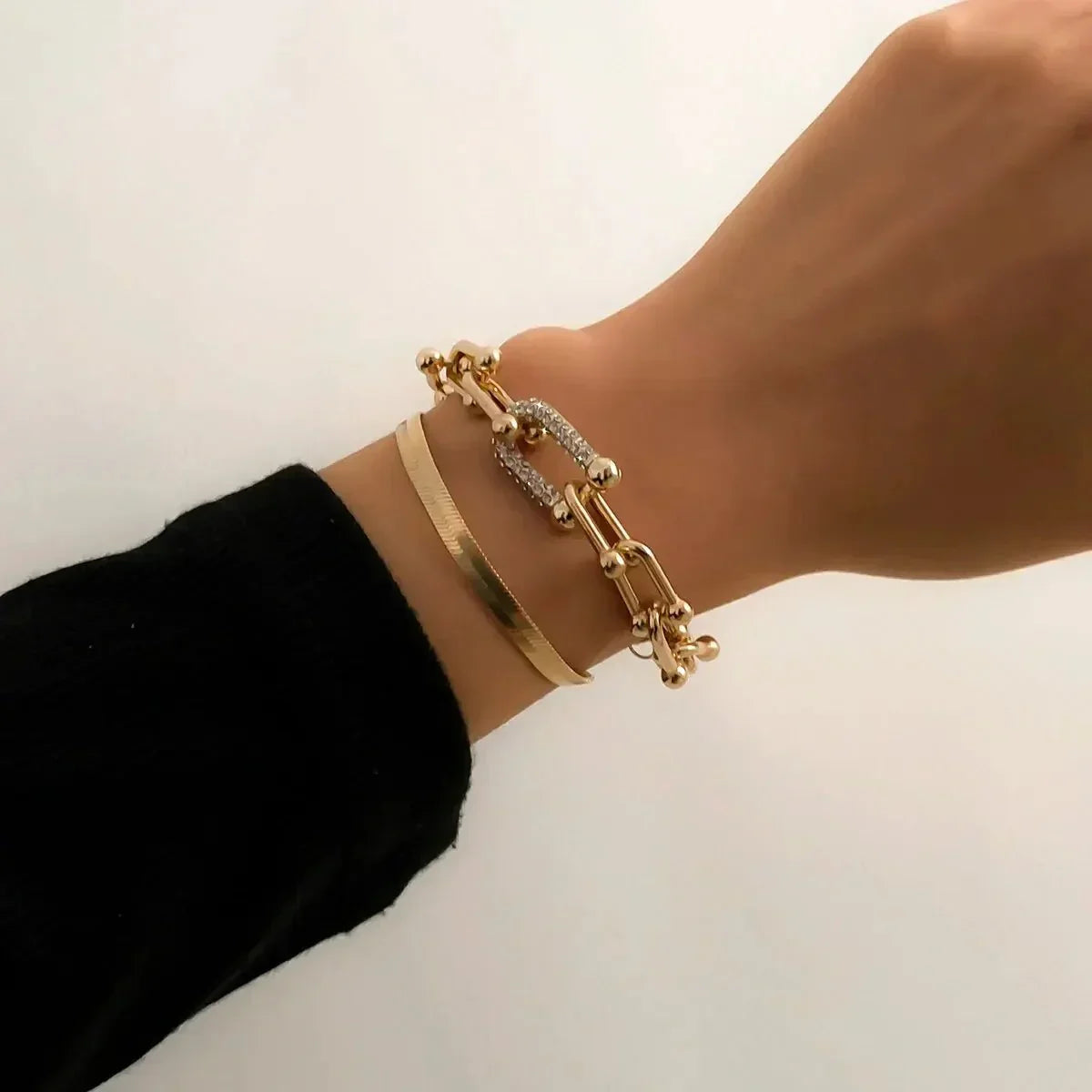 Maelys – Set of Bracelets Chain & Snake