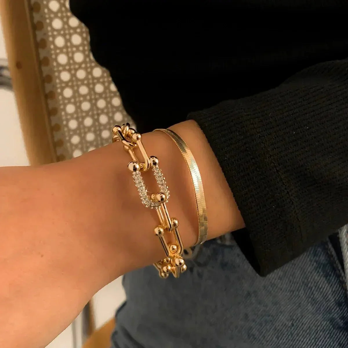 Maelys – Set of Bracelets Chain & Snake