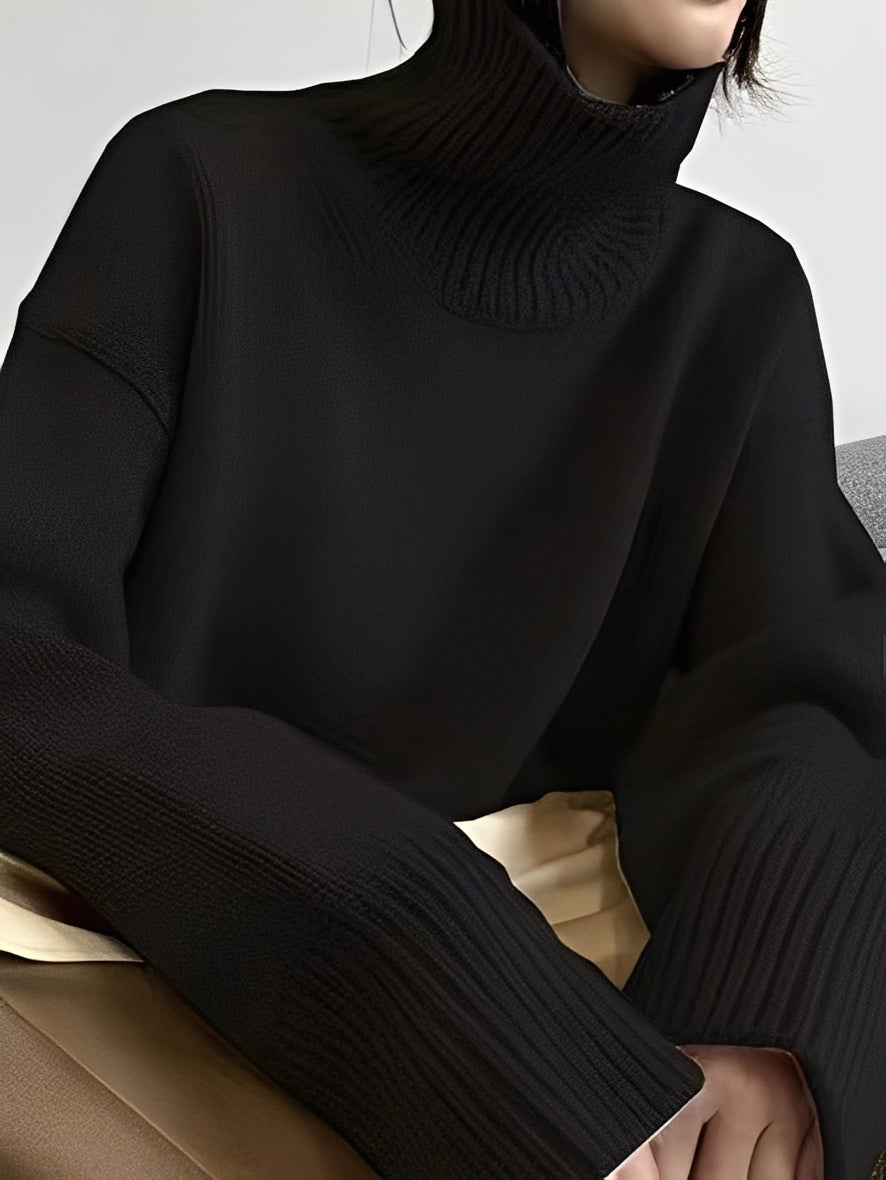 Yvette – Sweater with High Collar for Women