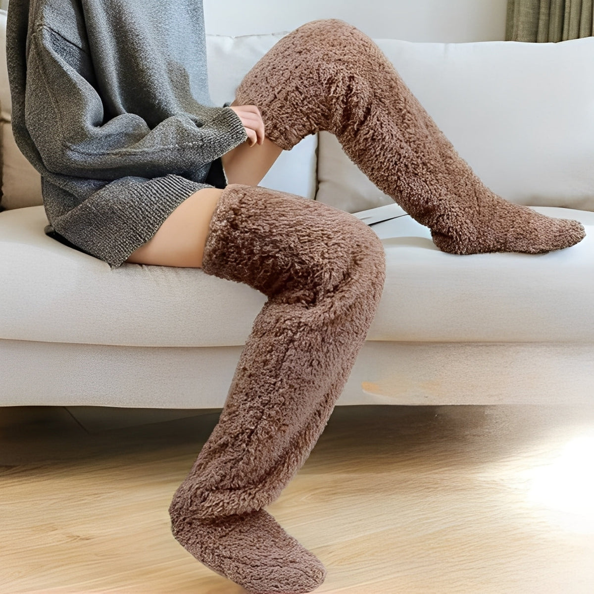 Camellia - Warm, Over-the-Knee Winter Socks for Women