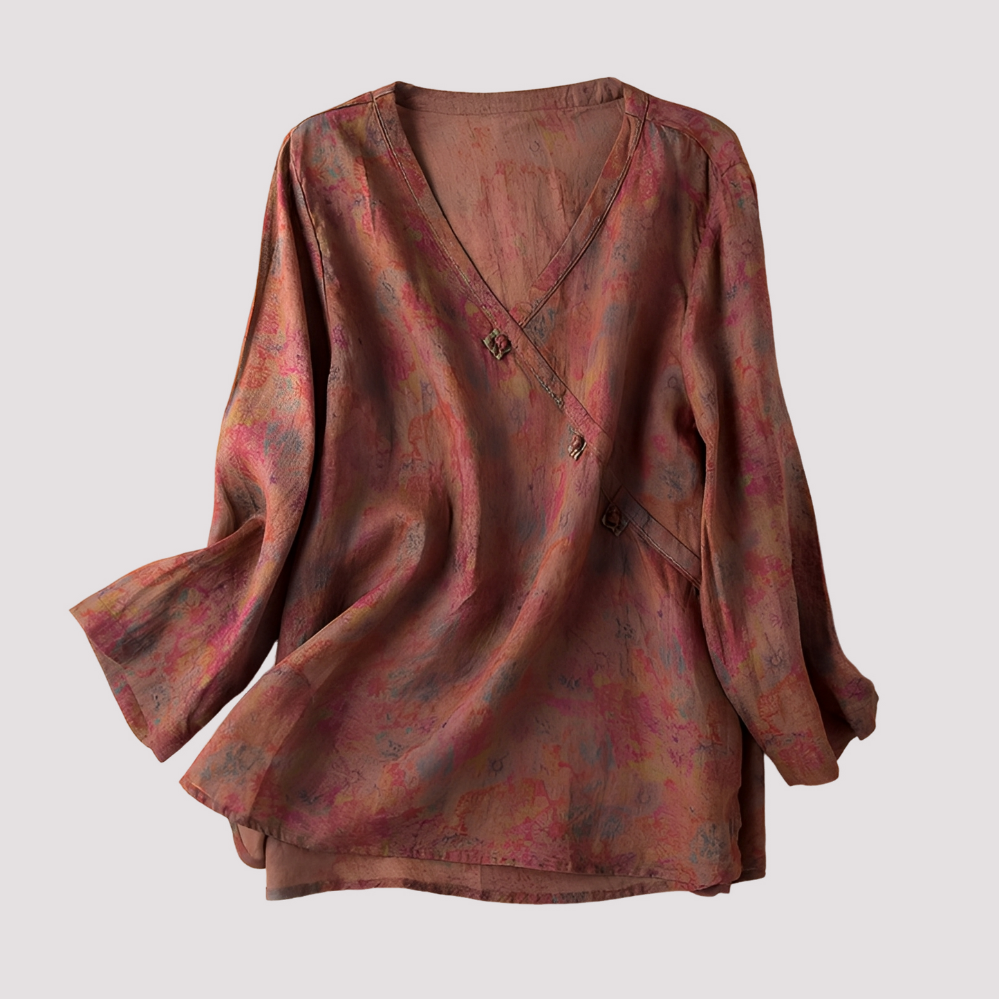 Monica - Stylish women's blouse with floral pattern
