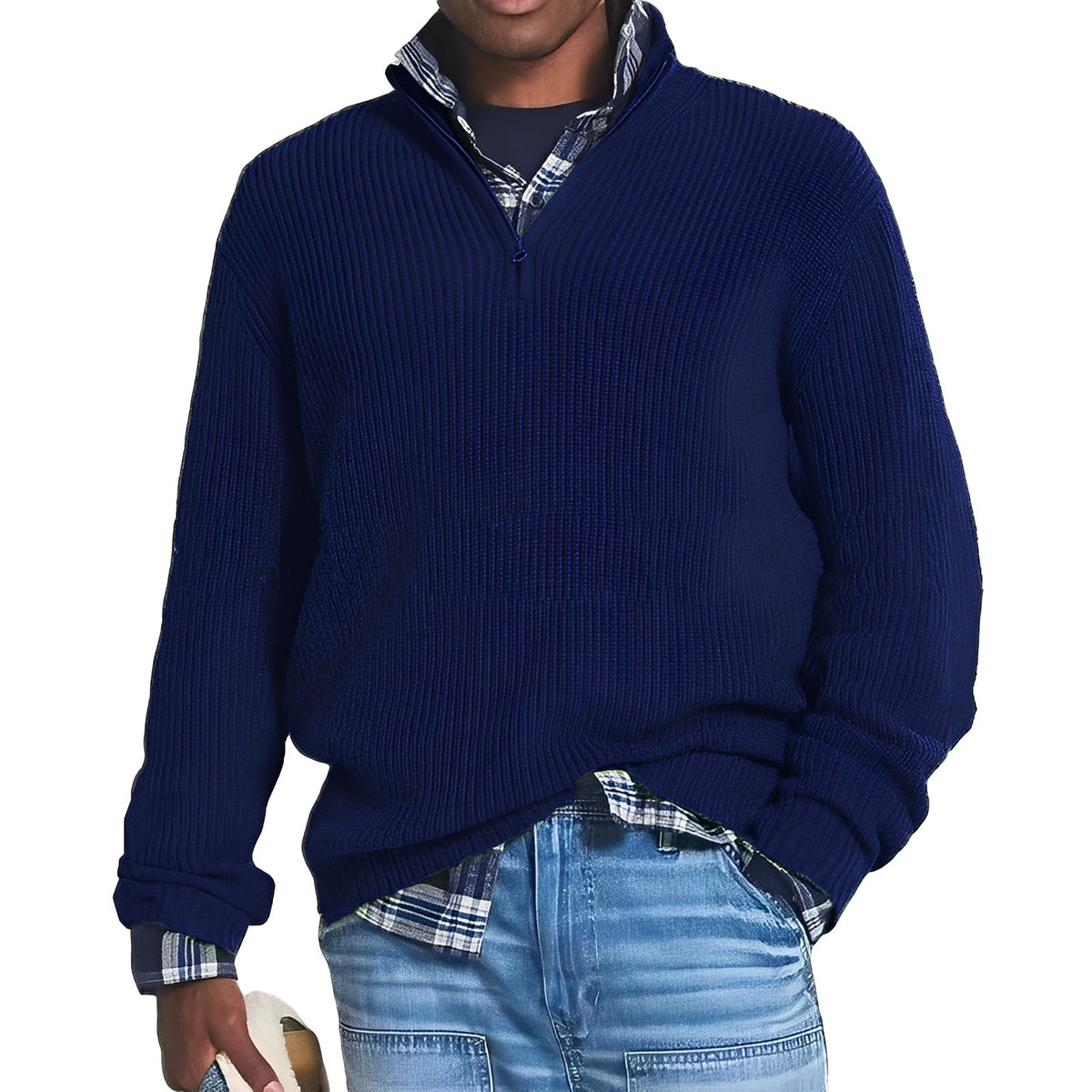 Edward - Modern half-zip sweater