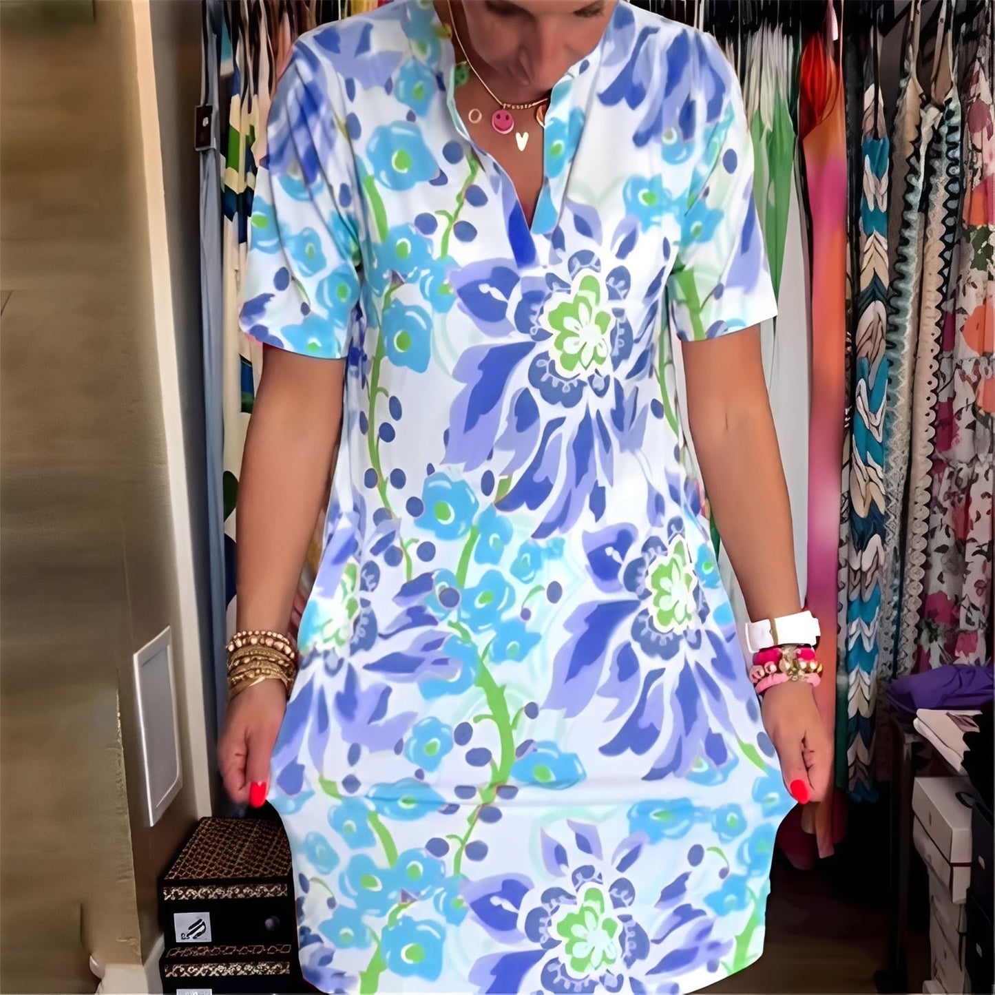 Abbie - Stylish floral dress for women