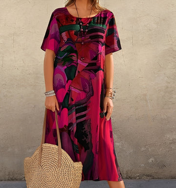 Alexa - Stylish printed dress with loose fit for women