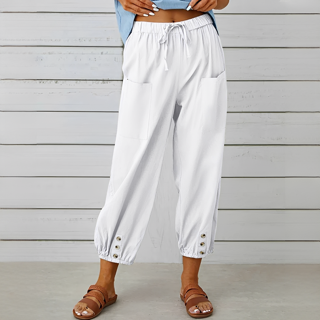 Scarlett - Easygoing Drawstring Trousers