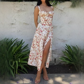 Quinny - Floral midi dress