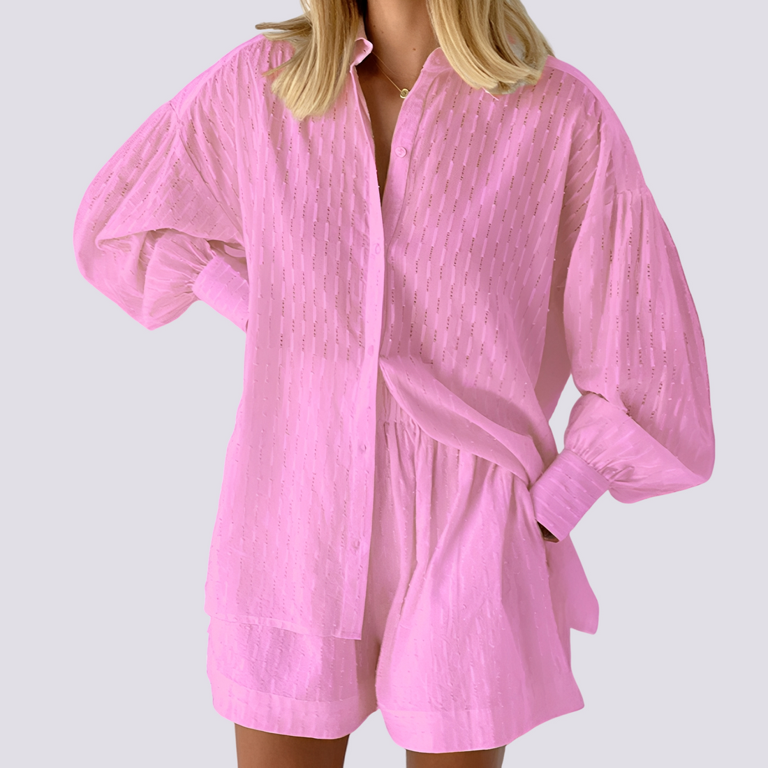 Patricia - Stylish, loose-fitting two-piece set for women