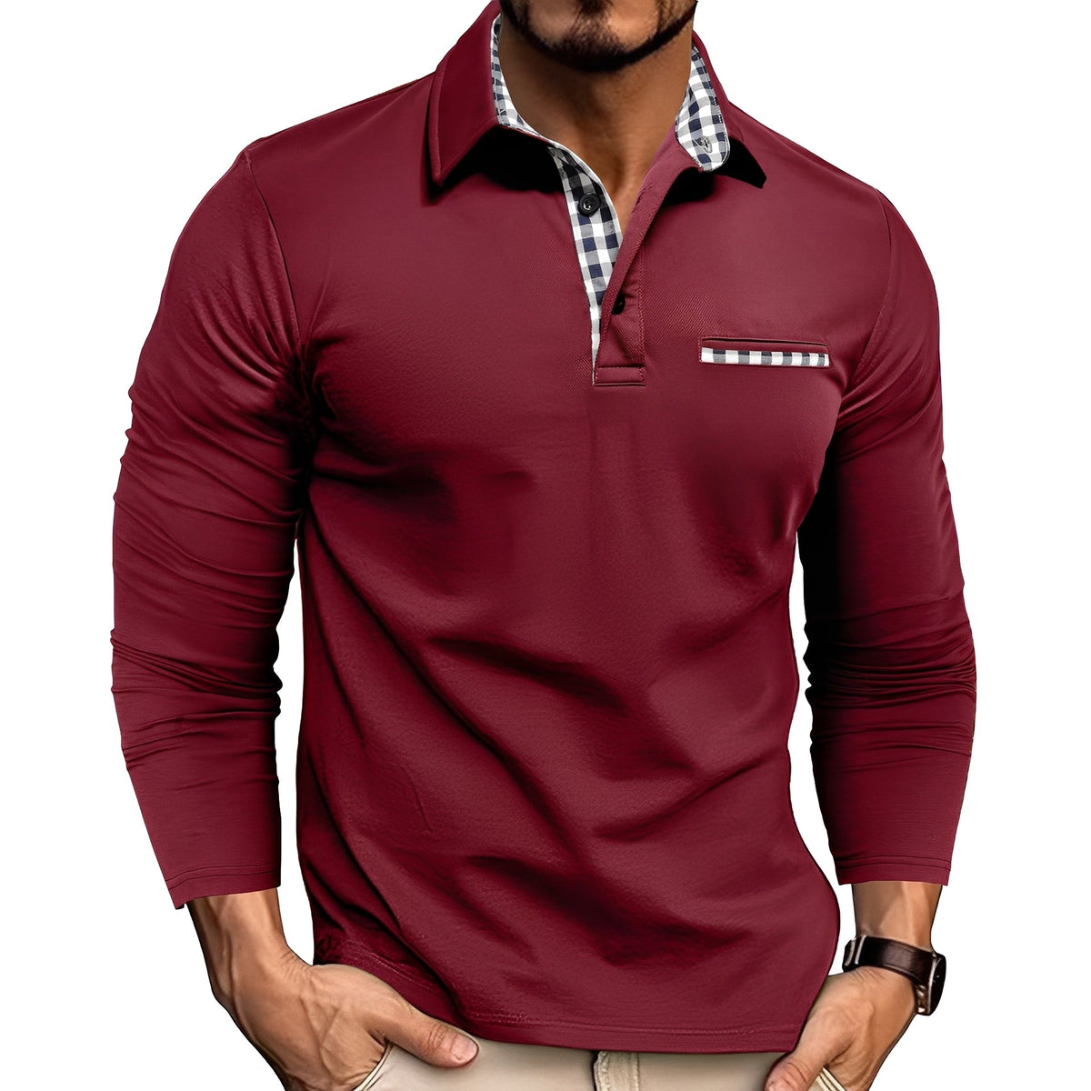 Charel - Robust long sleeve shirt