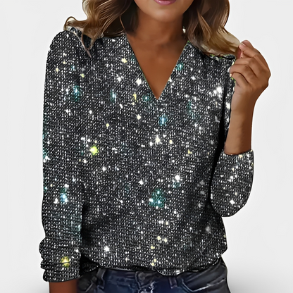 Casandra - Stylish Sequin Top for Women