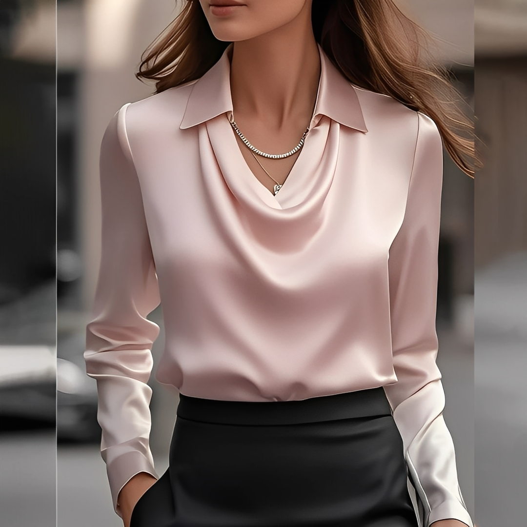 Laurentine - Sophisticated Blouse with Long Sleeves for Women