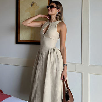 Chelou - Long Pleated Dress