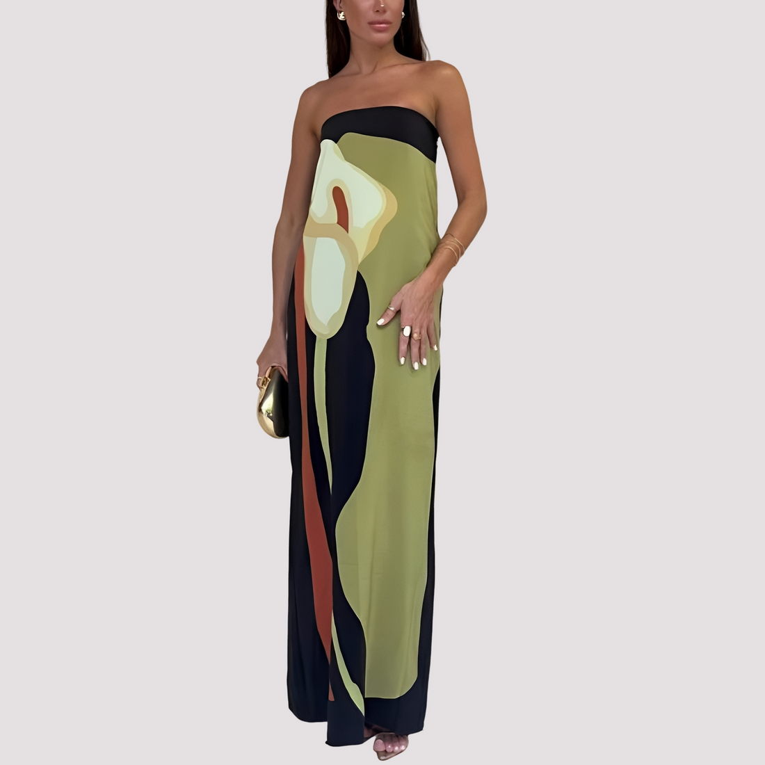 Samara - Fashionable Strapless Long Dress