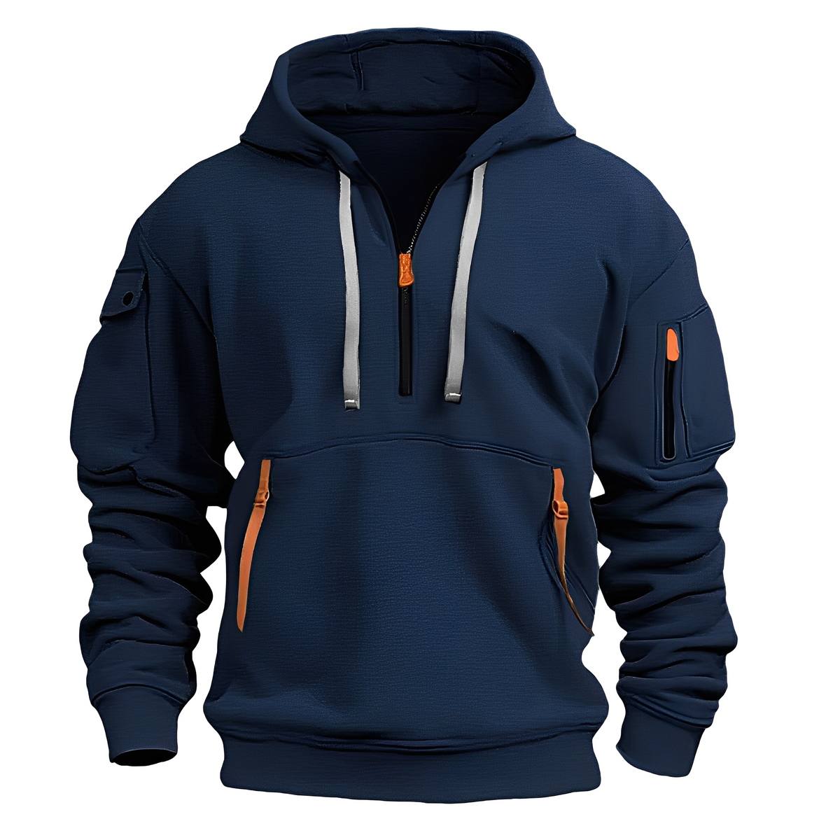 Paxton - Cozy hoodie jacket with half zipper