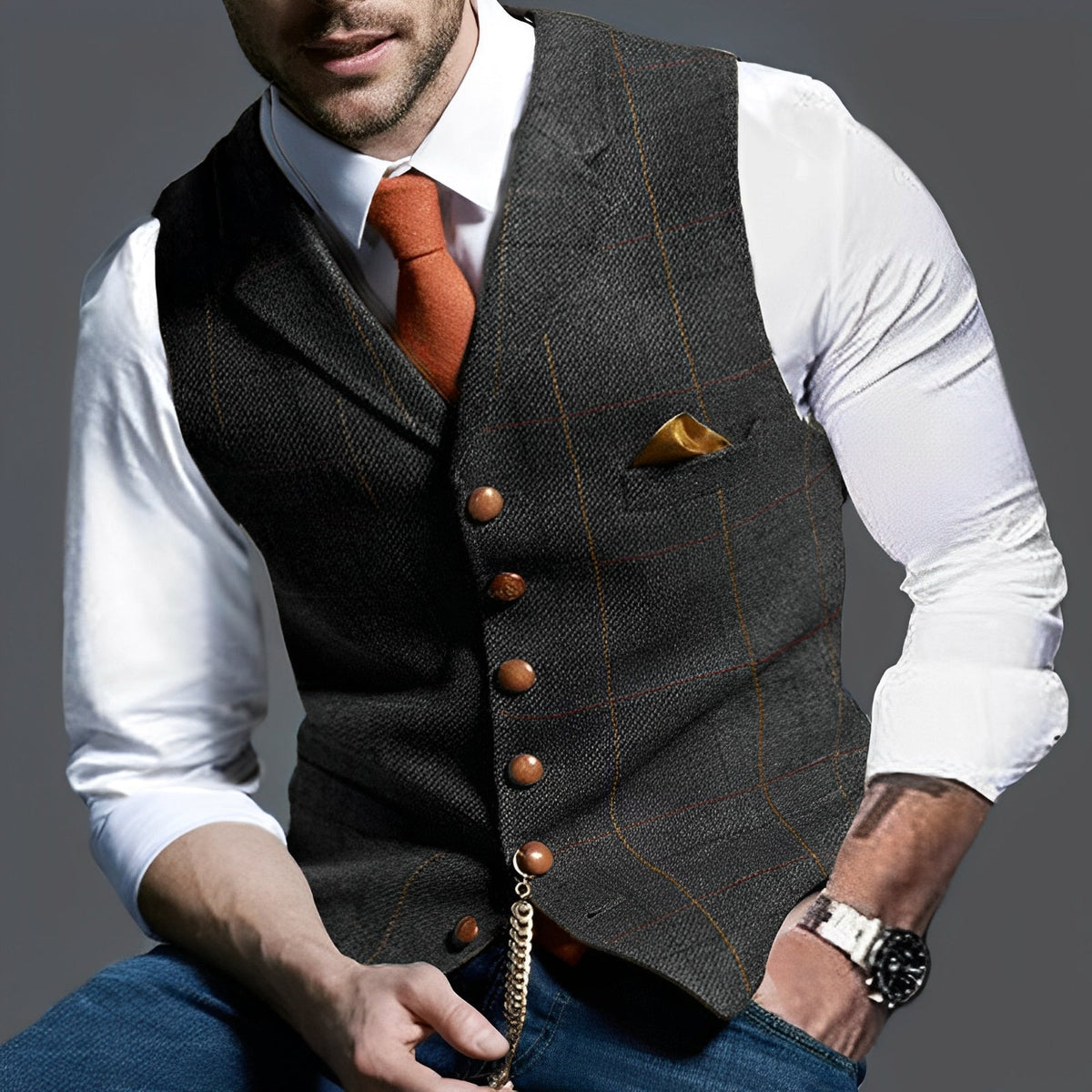 Jasper – Vintage Vest for Men