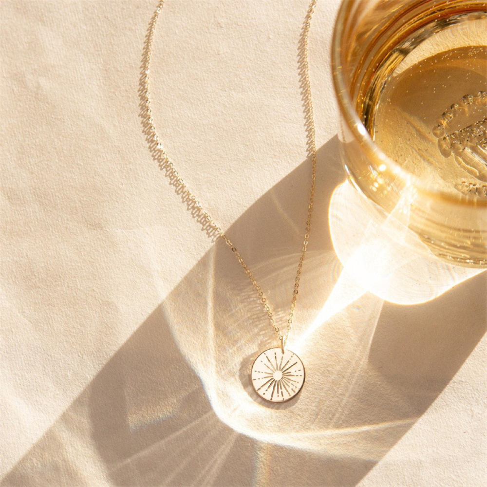 Sunbeam Necklace - Necklace with Small Sun Charms