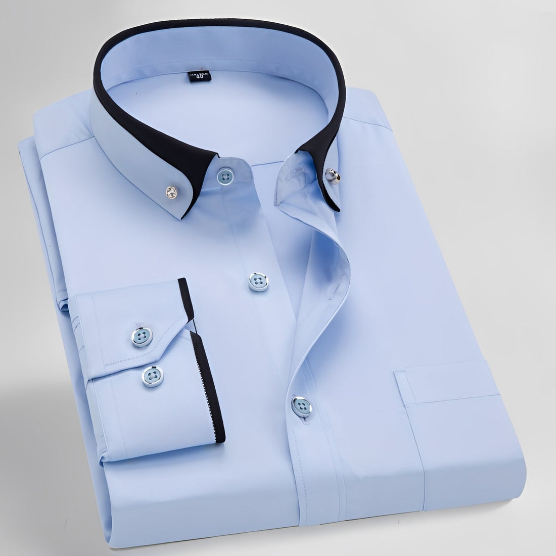 Glindel - Classic long-sleeve shirt for men
