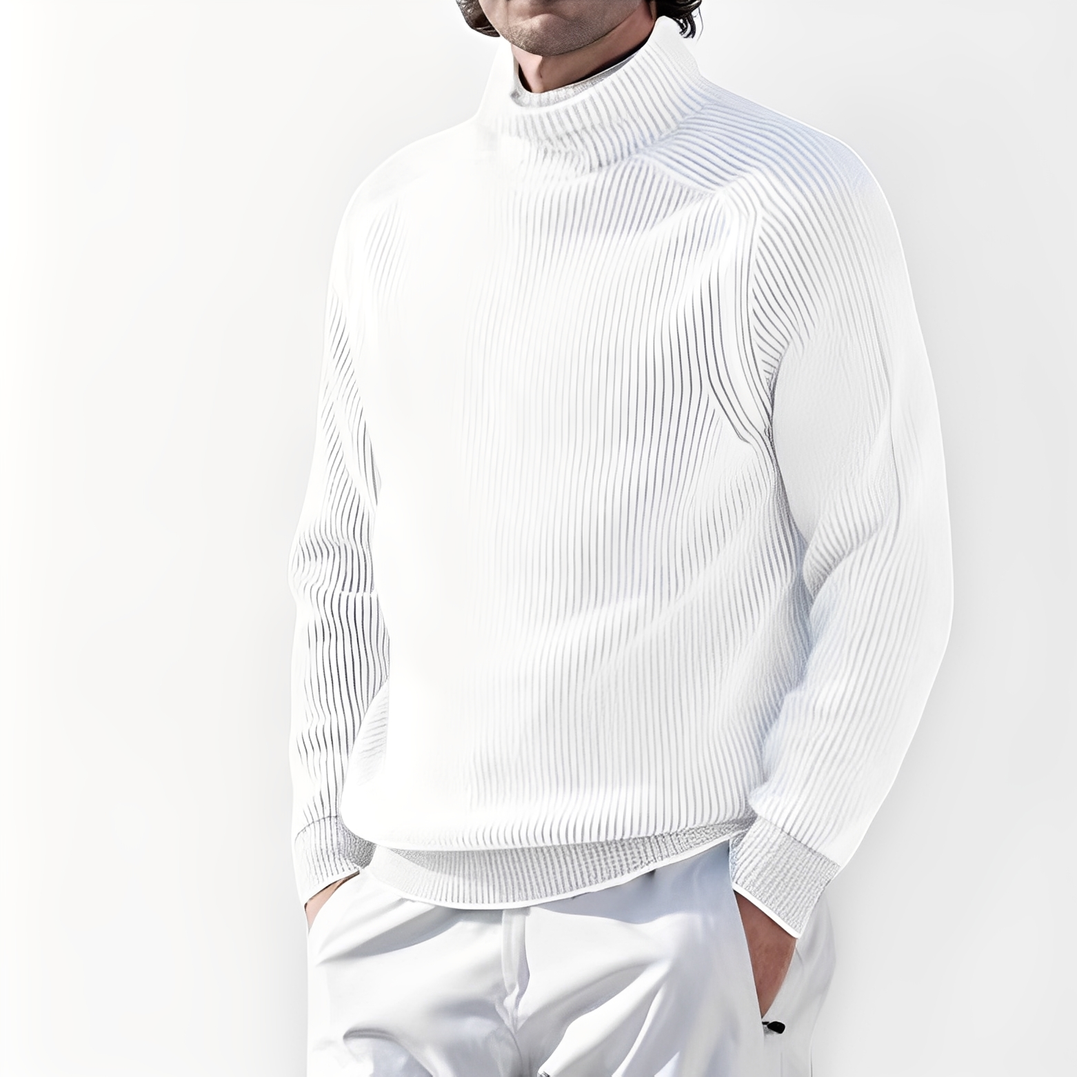 Jarrett - Sweater with Stand-up Collar
