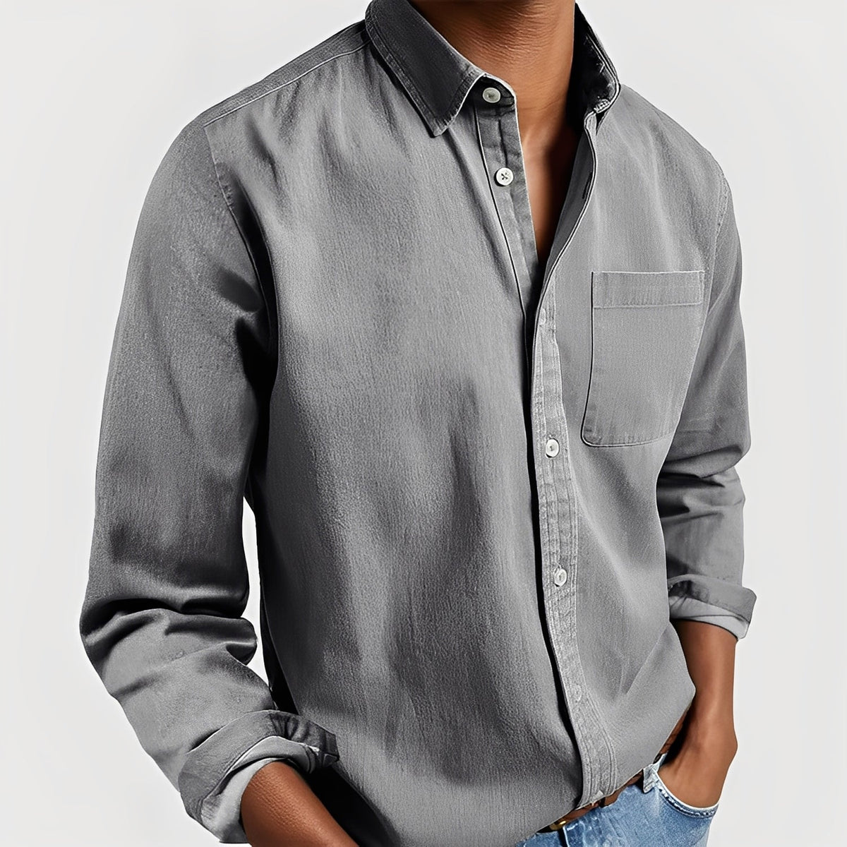 Tanner - Casual shirt with button placket