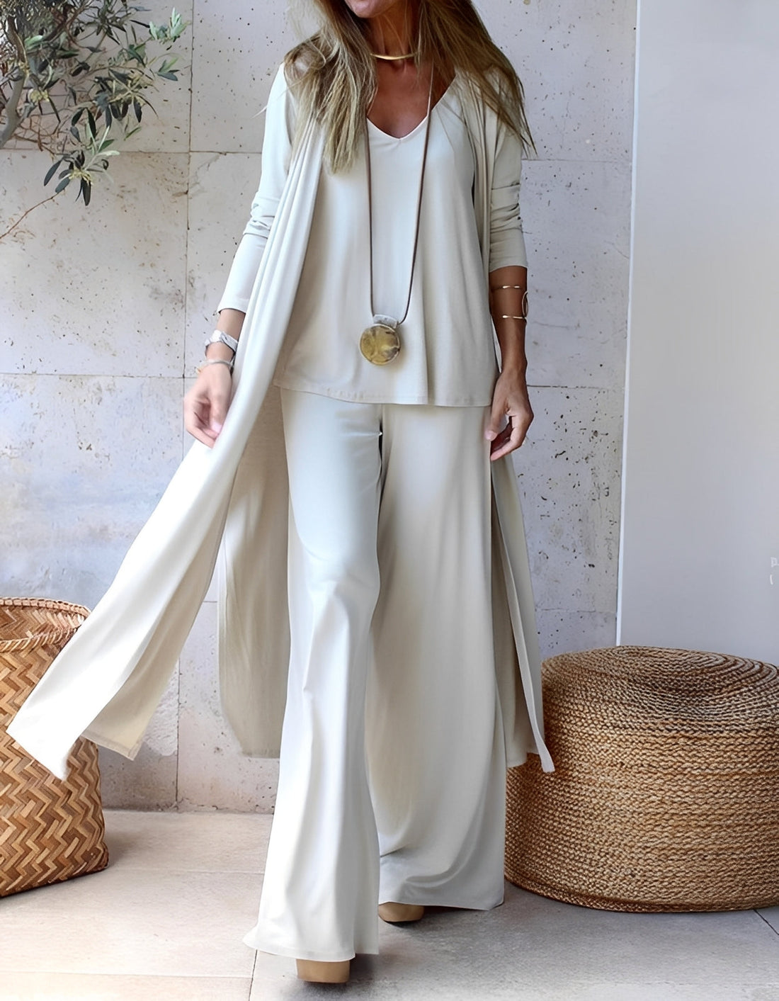Evie - Stylish, loose-fitting three-piece set for women