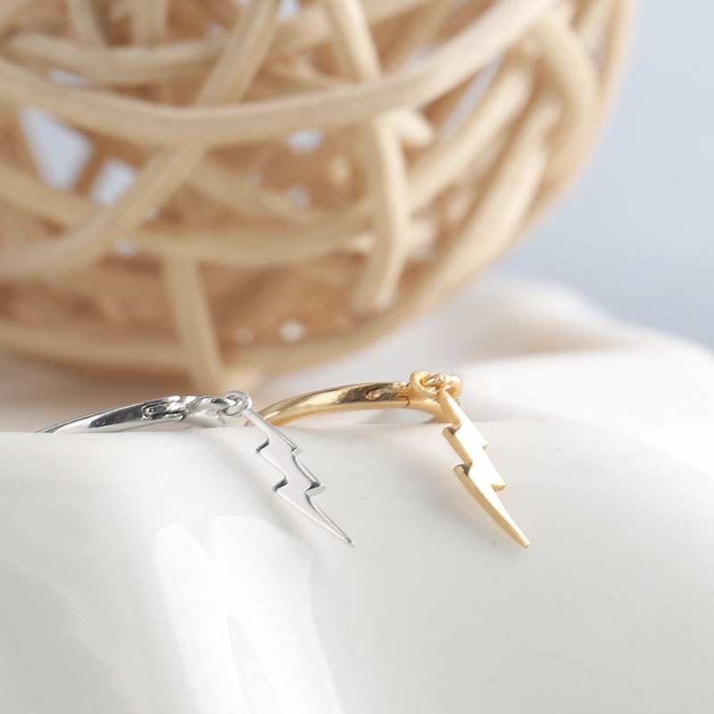 Lightning Hoop Earrings