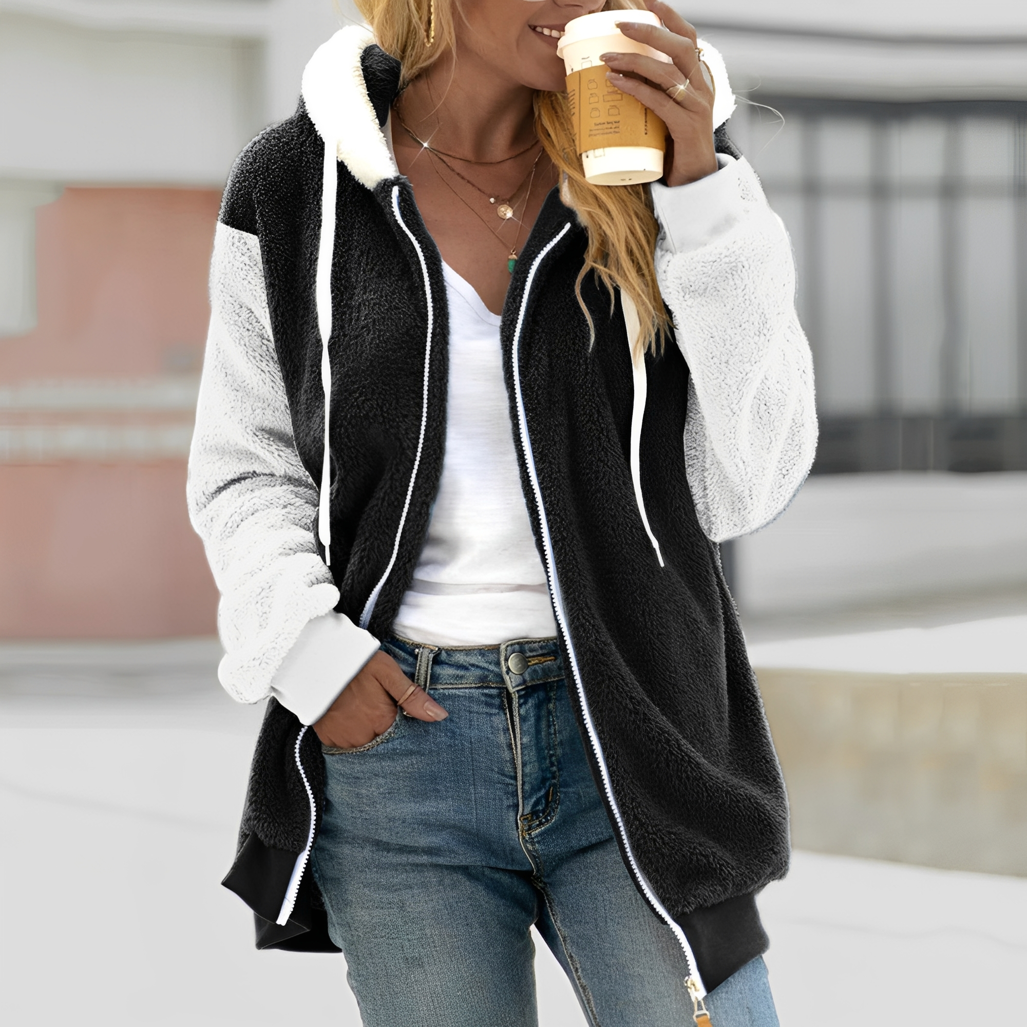 Chloe - Warm hooded jacket for women