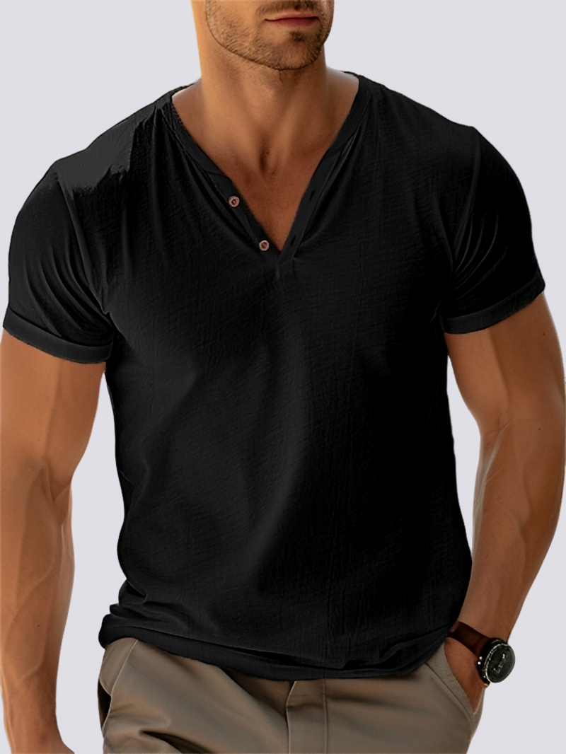 Oliver - Retro V-neck top for men