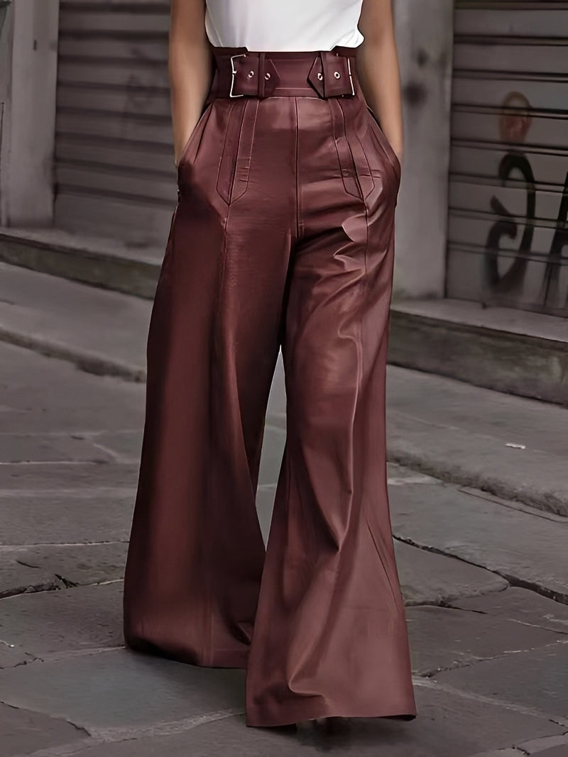 Cathy - Stylish High-waisted Loose Trousers