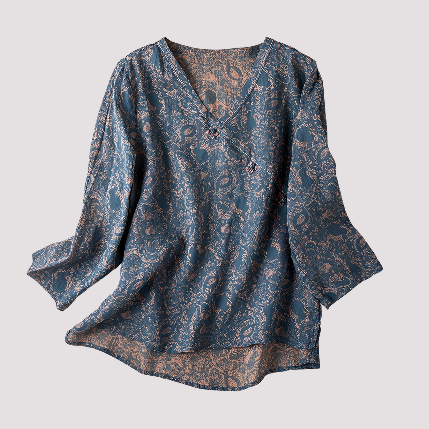 Monica - Stylish women's blouse with floral pattern