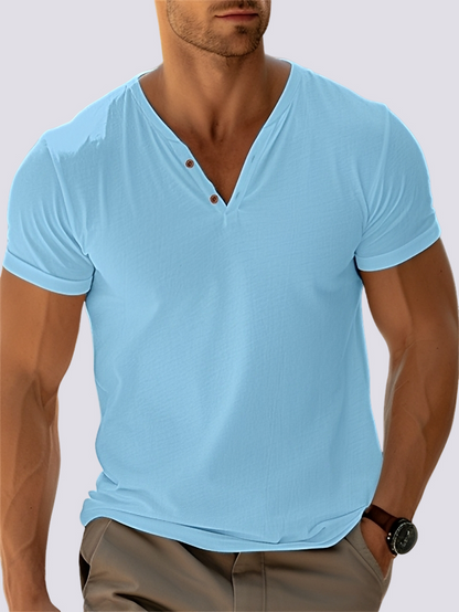 Oliver - Retro V-neck top for men