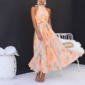 Esther – Maxi dress for women – for floral warmth