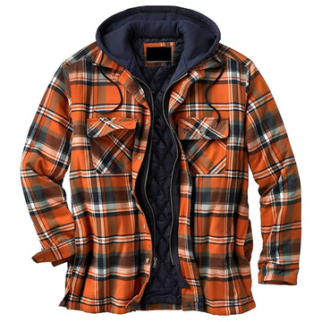 Flynn - Classic plaid jacket with hood
