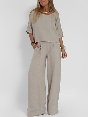 Leona - Casual Loose Two-piece Set