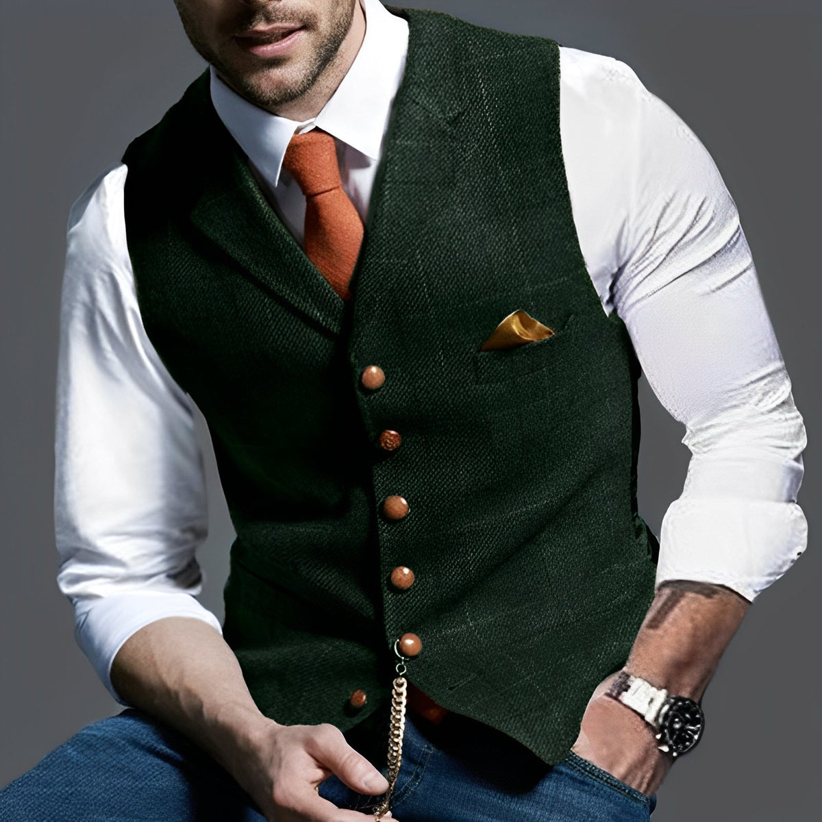 Jasper – Vintage Vest for Men