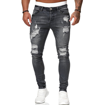 Annie - Casual ripped skinny jeans for men