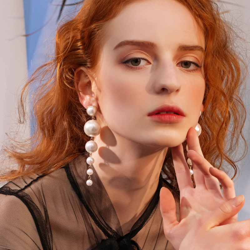 Pearl Drop Earrings - Long Pearl Earrings